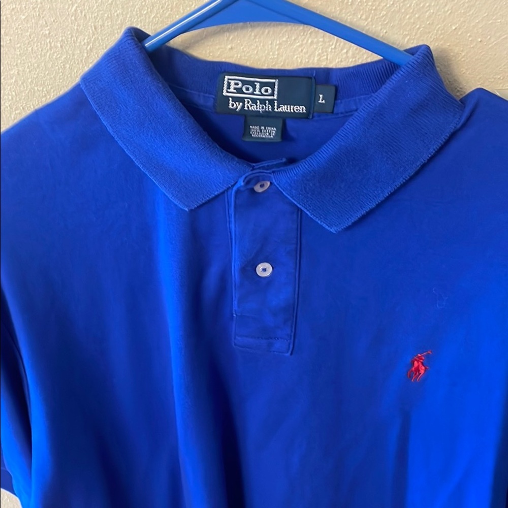 Polo by Ralph Lauren Blue Classic Polo Shirt men’s large bright blue
